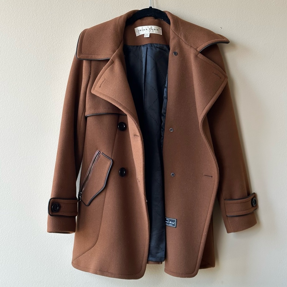 Trina Turk Lambwool Blend Coat
